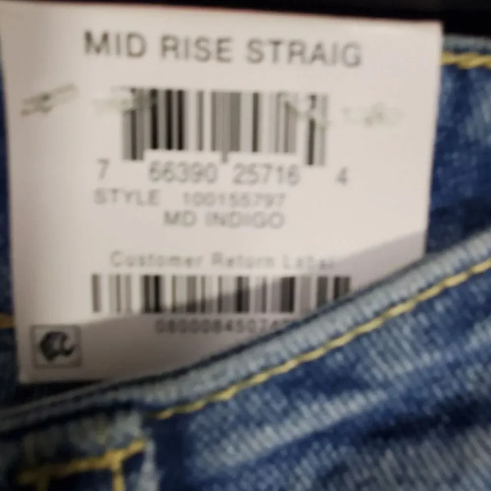 INC Denim Jeans Womens Size 10/30 Midrise Stright Blue